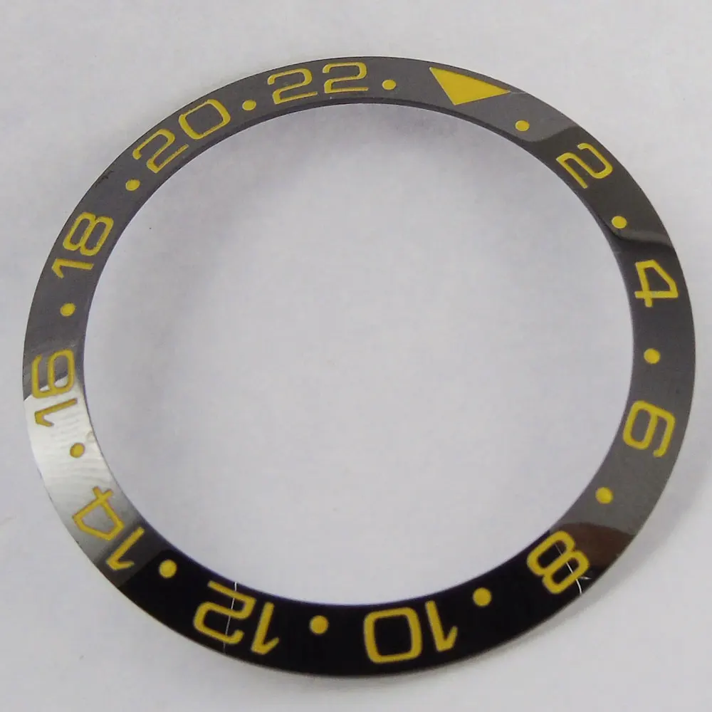 New High quality Parnis 38mm black blue white New Titanium ceramic bezel insert for 40mm submariner men's watches for Parts