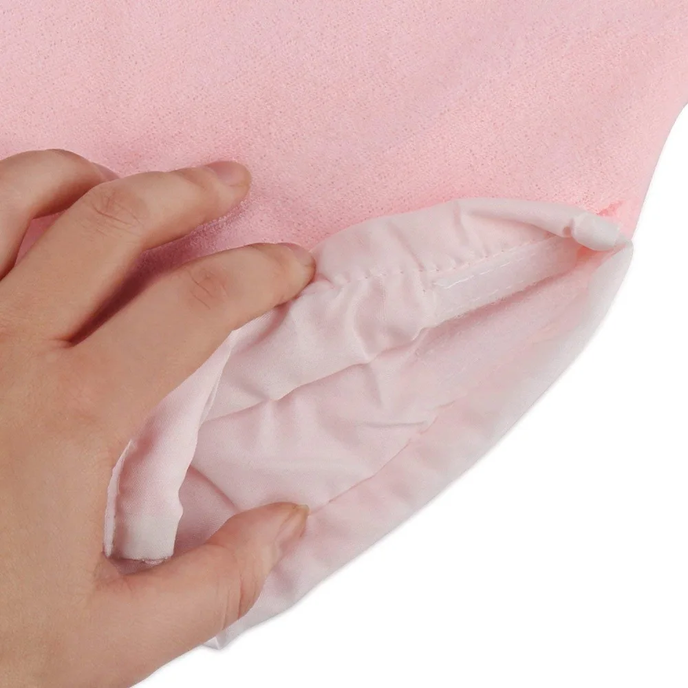 Paraffin Wax Bath Cloth Gloves Booties, Wax Care Insulated Cotton Mittens For Heat Therapy Spa Treatment Tanning Mitt - Pink