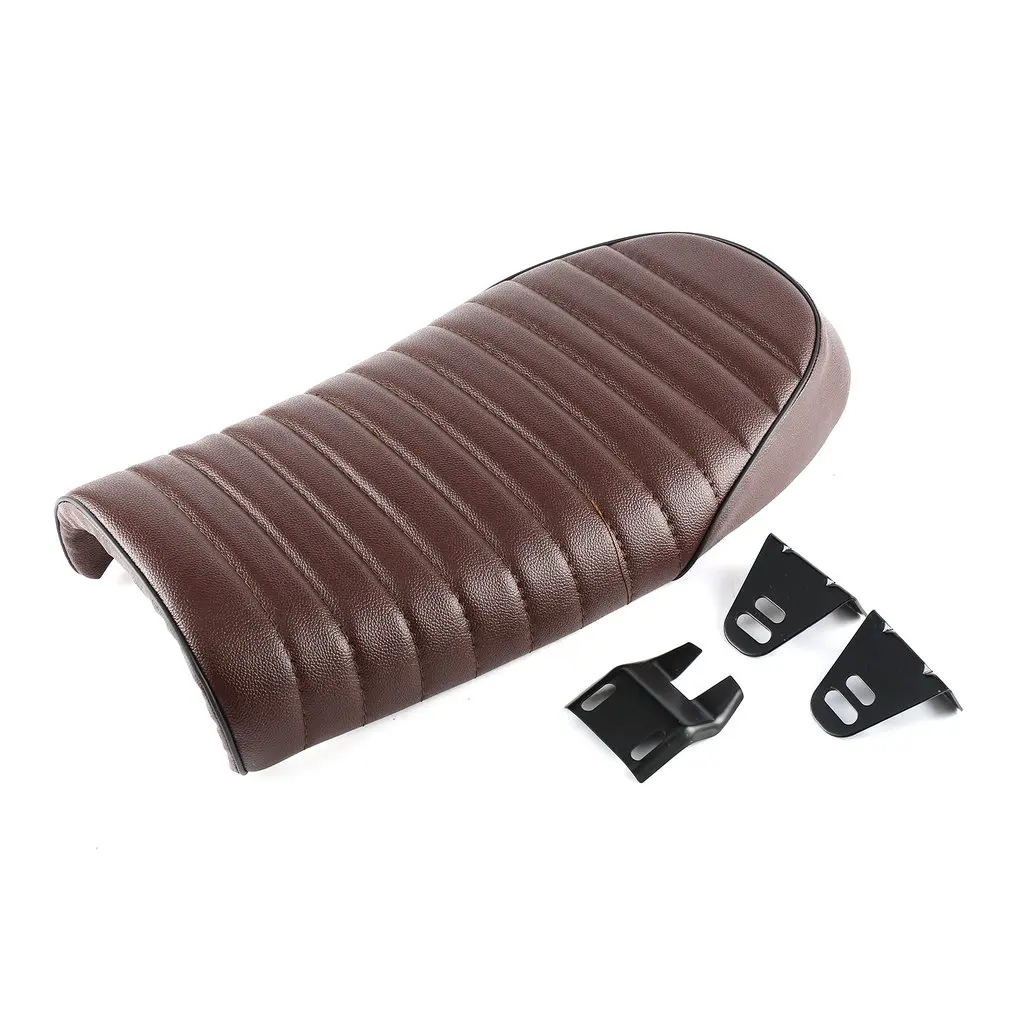 Universal Motorcycle Racer Rear Seat Cushion Stripe Hump Style Cover