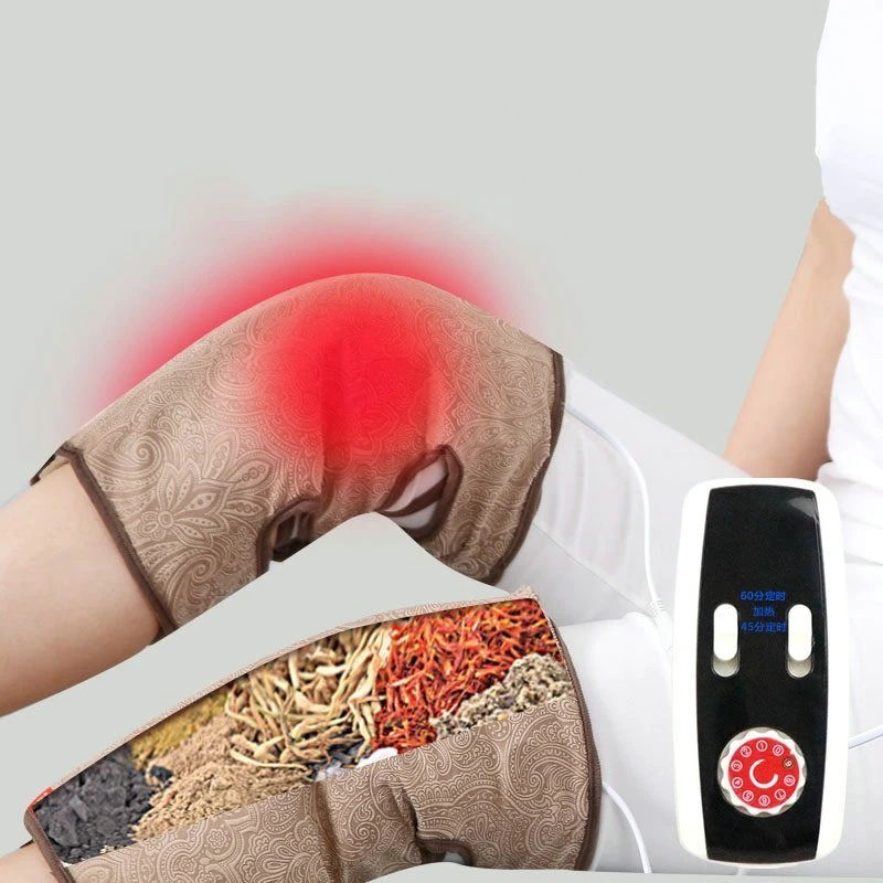 Electronic Moxa Electric Heating Leg Pad Knee Heat Pack Home Physiotherapy Bag Moxibustion Old Cold Legs Warm Female Instrument electric heating knee massager physiotherapy heating kneepad laser leg rehabilitation warm massage
