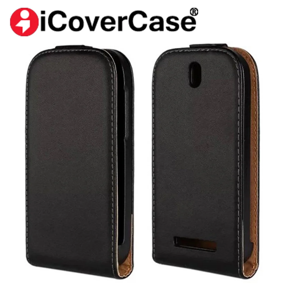 

Luxury Genuine Leather Flip Case For HTC Desire SV T326e Magnet Phone Cover