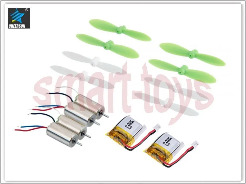 Cheerson CX-10 CX10A  RC Quadcopter Spare Part Accessories Kit(Battery+Propeller+Motor (5)
