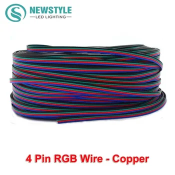 

10M 4 pin RGB LED Connector Cable Wire Electric Extension Cord Lighting Accessories For RGB 3528 and 5050 LED Strip Light