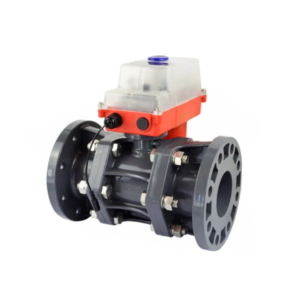 Детали упвх электрического шаровой клапан пластиковый фланец DN65/80 с позиции отзывы DC24V/AC220V к кислотам и щелочам устойчивы выключатель шаровой клапан