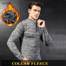 

DLIXZI 2018 Warm Long Sleeve T shirt Men Compression Shirt Gyms clothing men Fitness Bodybuilding Tee Shirt Homme mma rashguard