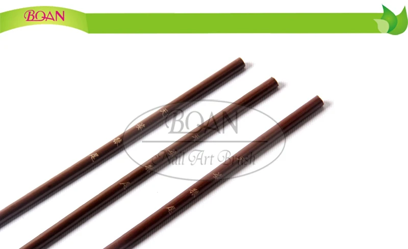 BQAN партия из 12 шт./пакет колонковая Кисть для ногтей ручка для щетки бамбук кисть лак для ногтей Nail Art Кисти