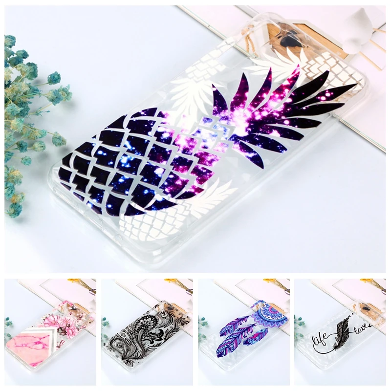 

Case on for Samsung Galaxy A7 2018 Phone Cover Silicone 3D Colorful Printing Soft TPU Back Cover for Samsung A7 2018 A750F Cases