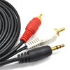 1.5M/3M/5M/10M 3.5 MM Male Jack to AV 2 RCA Male Stereo Music Audio Cable Cord AUX for Mp3 Pod Phone TV Sound Speakers ► Photo 2/6