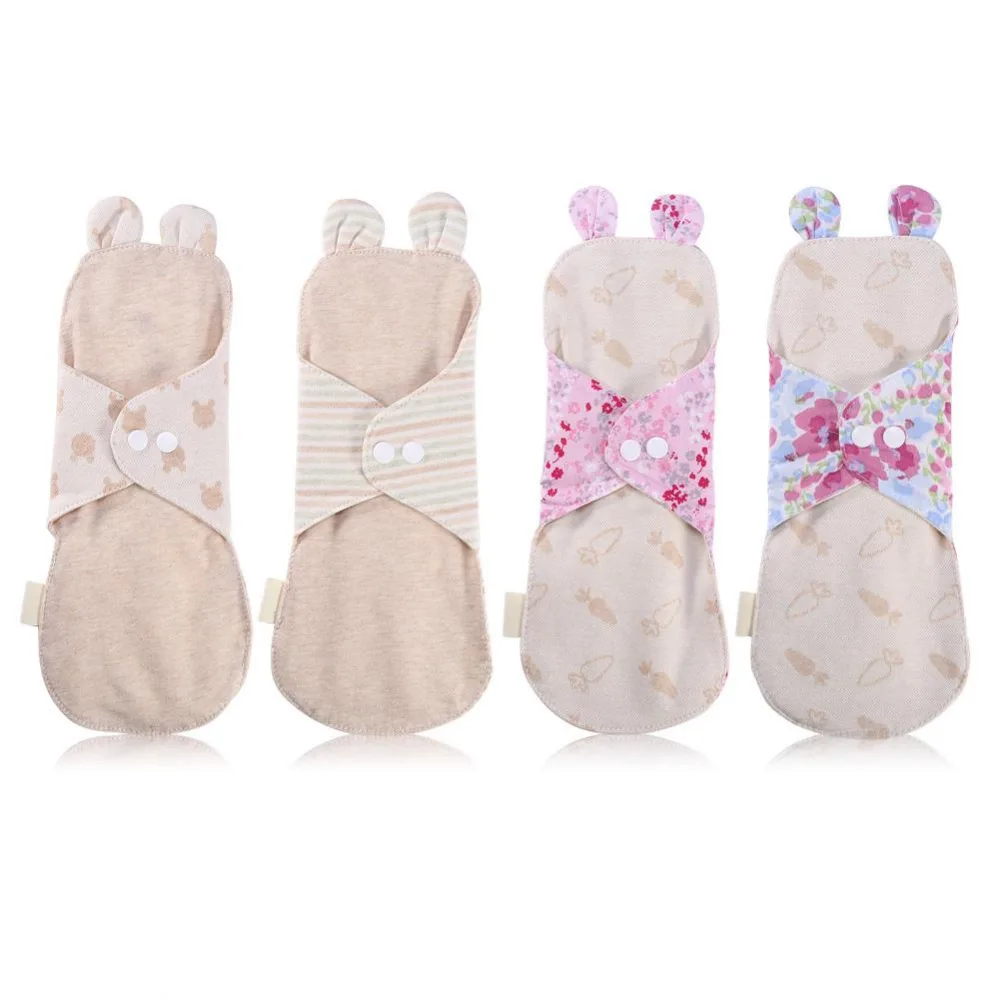 

250mm Reusable Organic Cotton Menstrual Pad Washable Day&Night Women Sanitary Pad Postpartum Panty Liner Sanitary Cloth Pad
