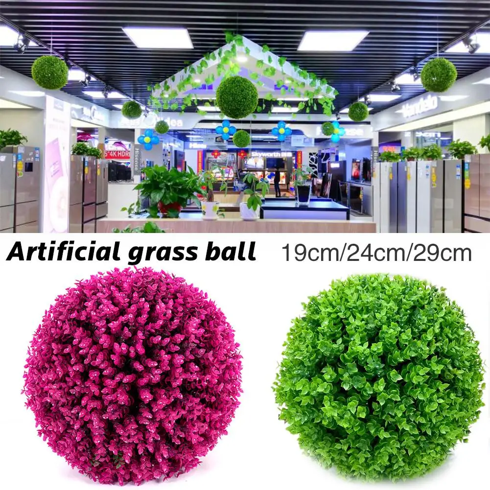 

Simulated Eucalyptus Grass Ball Bar Shopping Mall Wedding Holiday Decoration Plastic Flower 2019 New Arrivals