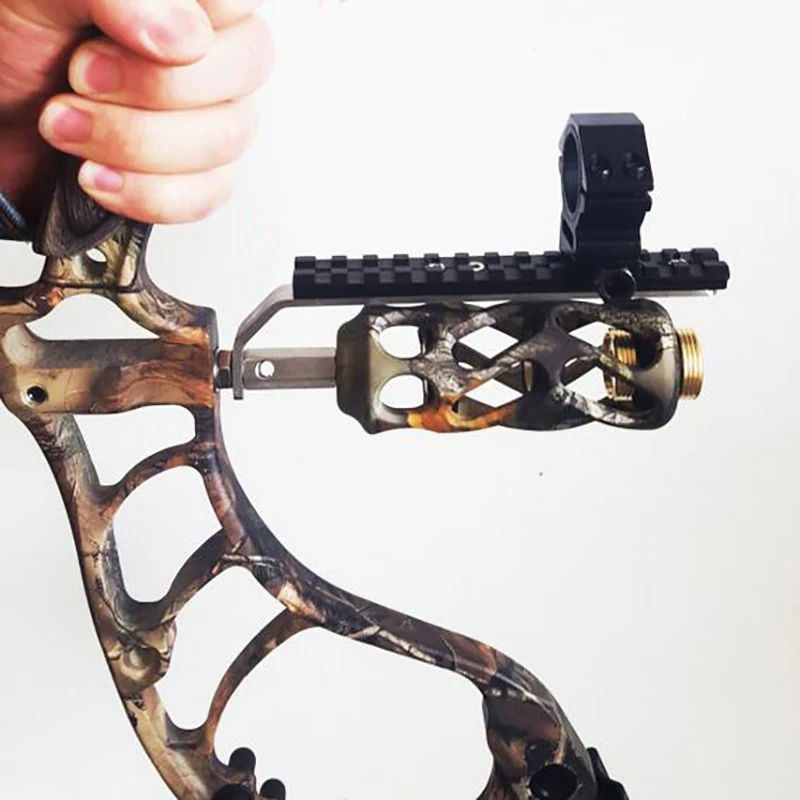 Archery Bow Flashlight Bracket Stand Lamp Holder Laser Sight Night