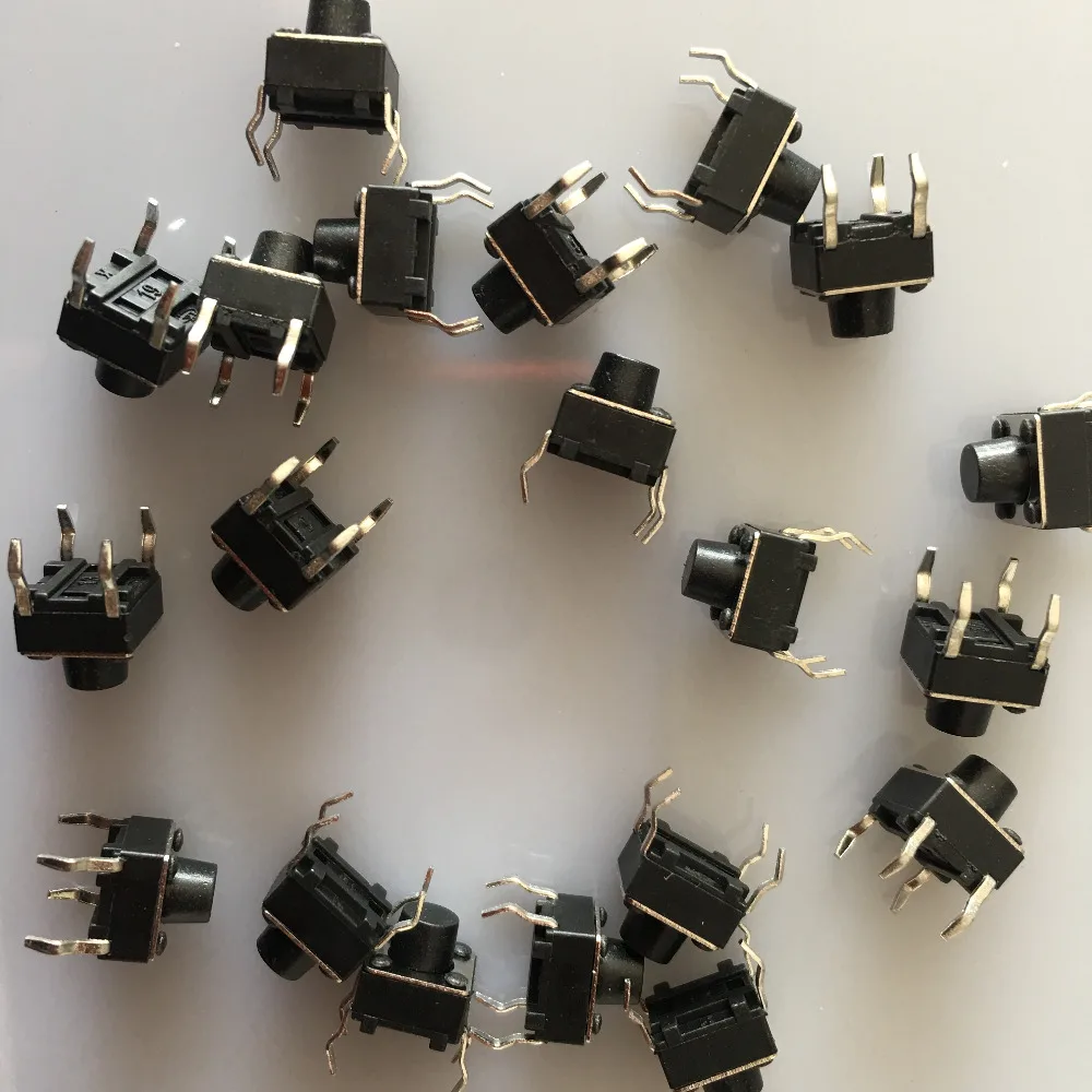 

20pcs/bag YT998X Micro Push Button Switch 4feet Non-selflocking Switch 12*12*10mm Free Shipping Russia