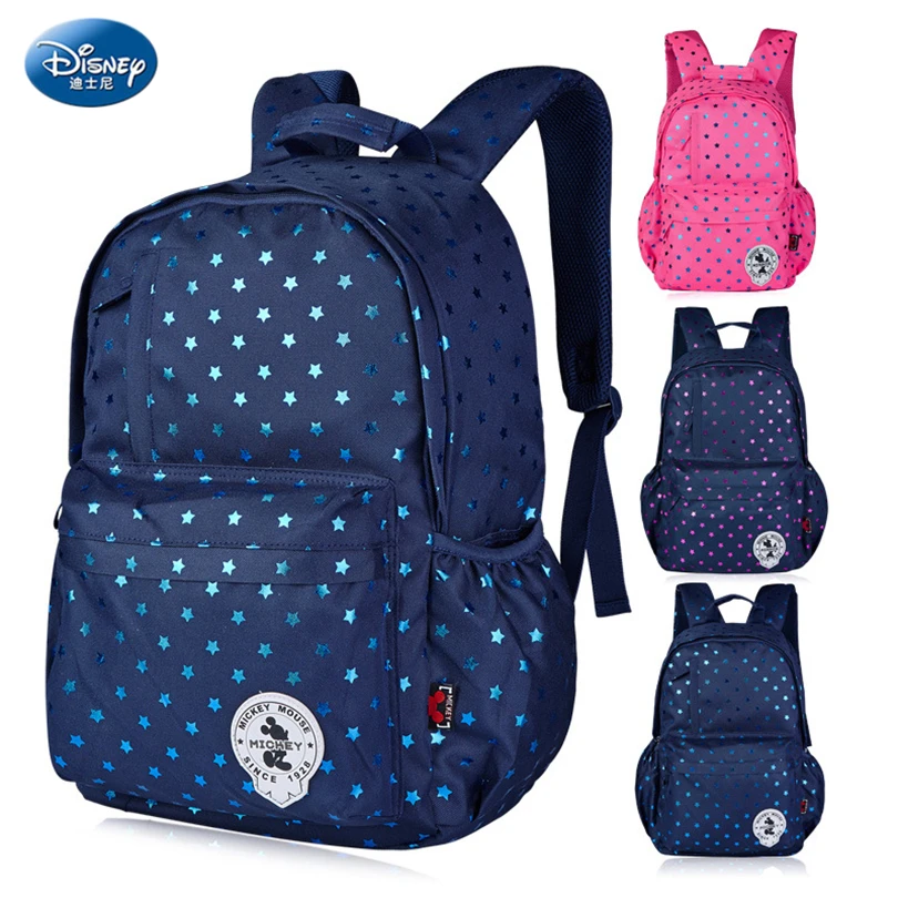 

Disney Mickey Mouse Children Backpack High Quality School Bag for Boys&Girls Cartoon Schoolbag Ultralight Kids Satchel Grade 1-3