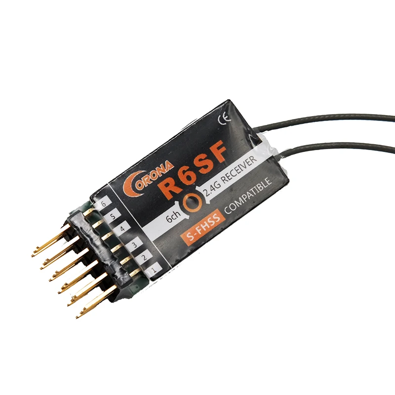 Corona R6SF 2.4GHz S-FHSS/FHSS Compatible 6Ch Micro S.bus Receiver