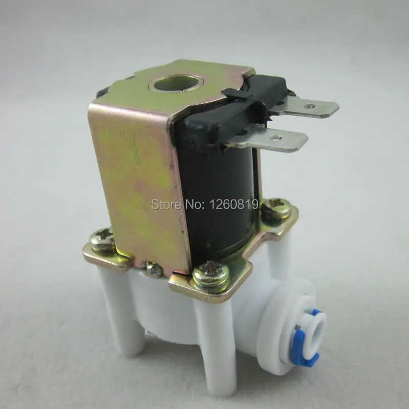 

DC 12V 1/4" Inlet Feed Water Solenoid Valve Quick Connect N/O Normally Open