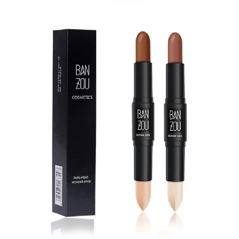 

1pcs Facial Highlight Foundation Base Contour Stick Beauty Make Up Face Powder Cream Multifunction Full Coverface Concealer Pen