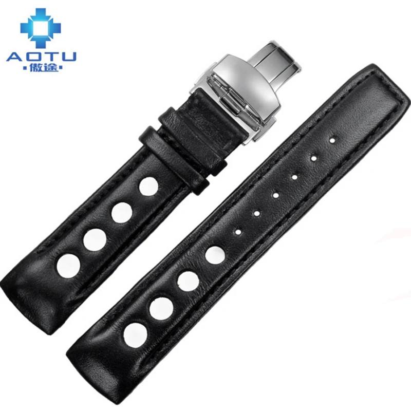 

Calfskin Leather Watchband For Tissot 1853 T044 Men Sport Serie Watch Strap 20MM Casual Watch Band For Tissot Correas Para Reloj