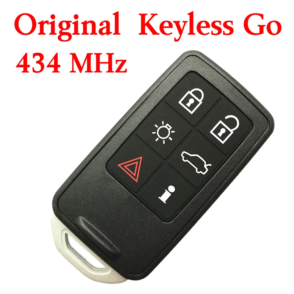 

Original 434 MHz 5+1 Buttons Smart Proximity Key for Volvo S60 V60 XC60 S80 - Keyless Go