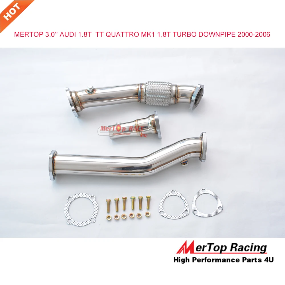 

MERTOP RACE 3'' TT A3 S3 GOLF MK1 1.8T Turbo Down Pipe 2000-2006