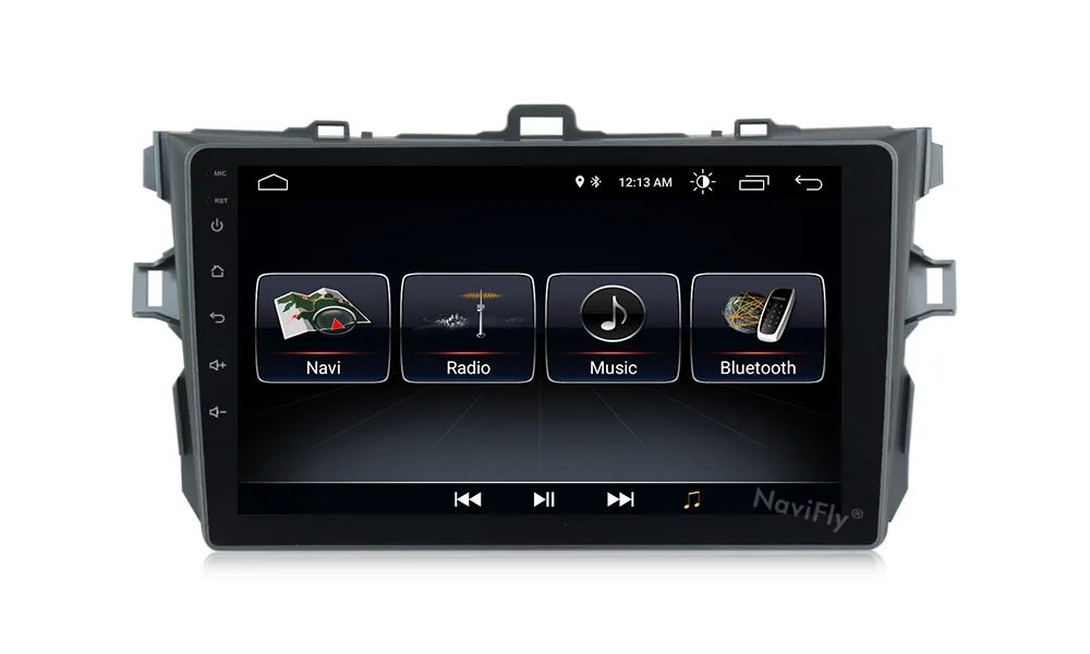 Discount NaviFly 1G+16G/2G+32G Android 8.1 car multimedia player for Toyota corolla 2006-2011 9 inch car stereo radio video audio player 7