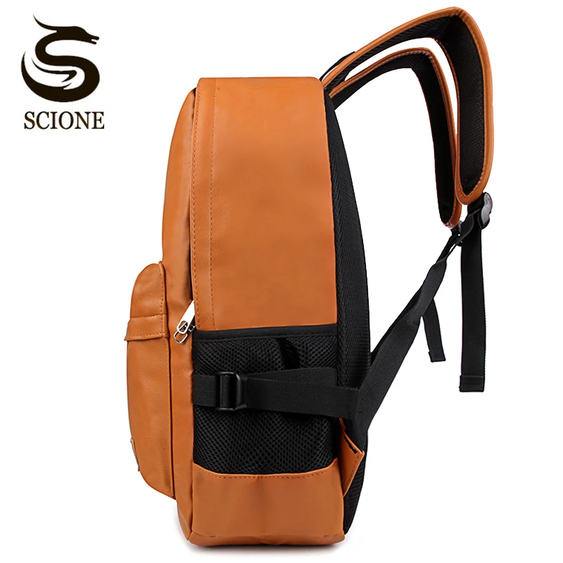 Hot Top PU cuero impermeable viaje portátil Mochila para la universidad Simple diseño hombres Casual Mochila bolsa de la escuela masculina Hot Top PU cuero impermeable viaje portátil Mochila para la universidad Simple diseño hombres Casual Mochila bolsa de la escuela masculina