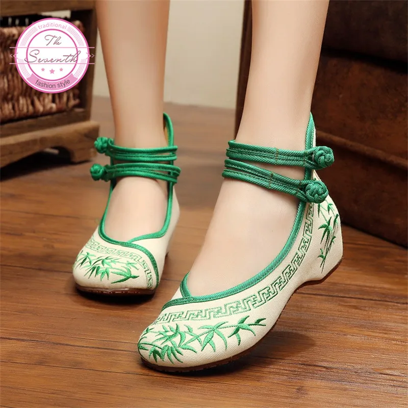 embroidered mary jane chinese shoes