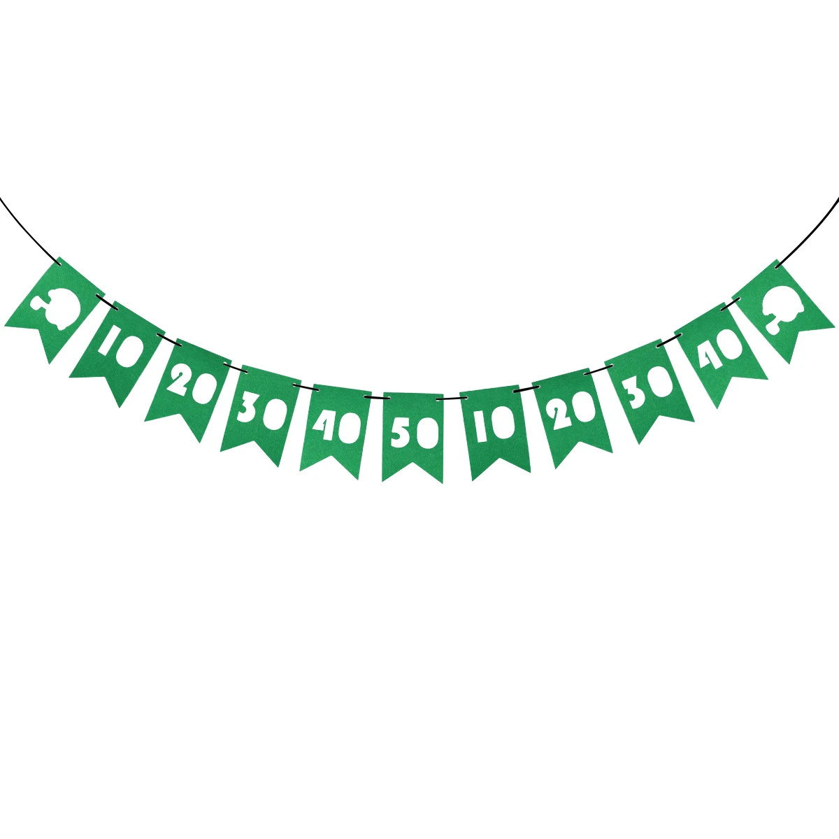3 Meters Football Party Banners Numer 10 To 50 Cutout Swallow