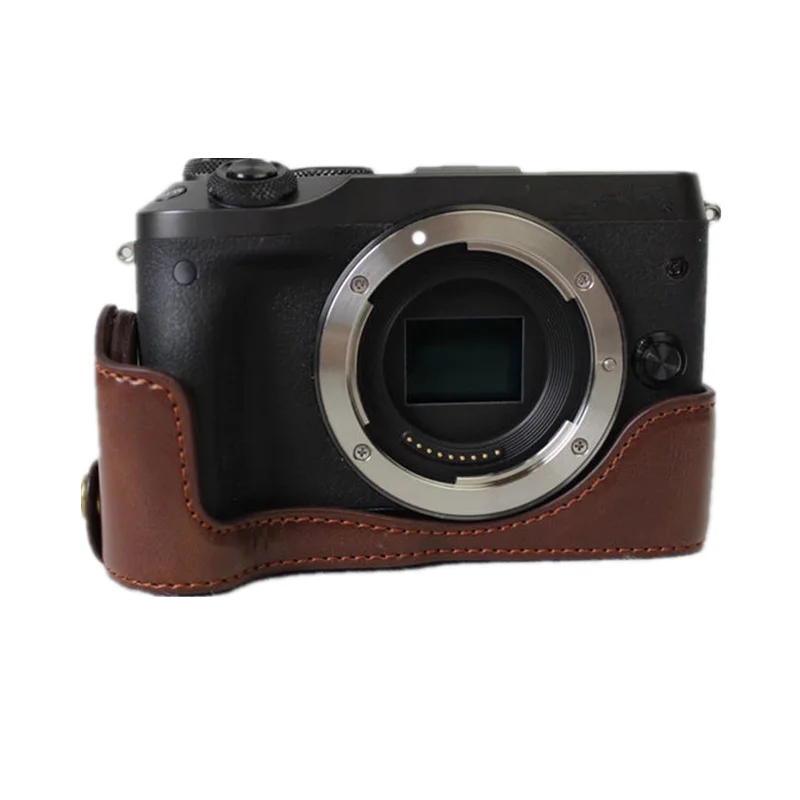 Кожаный чехол для цифровых камер Canon EOS M6 EOSM6 черный/коричневый/кофейный цвета|camera