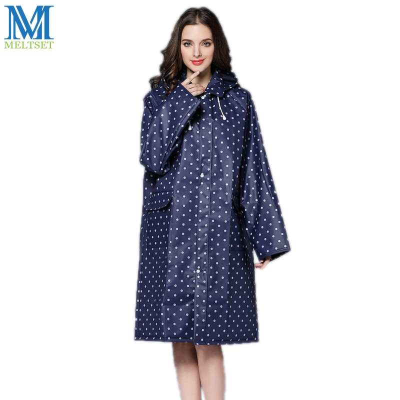 Polka dot raincoat womens Clearance