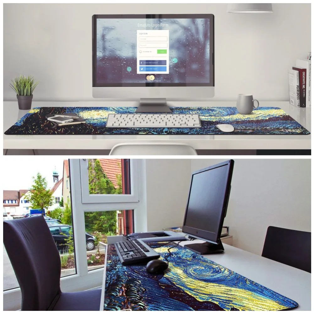  Gaming Mouse Pad Large Size 100*40cmAnti-slip Natural Rubber PC Computer Gamer Mousepad Desk Mat Lo