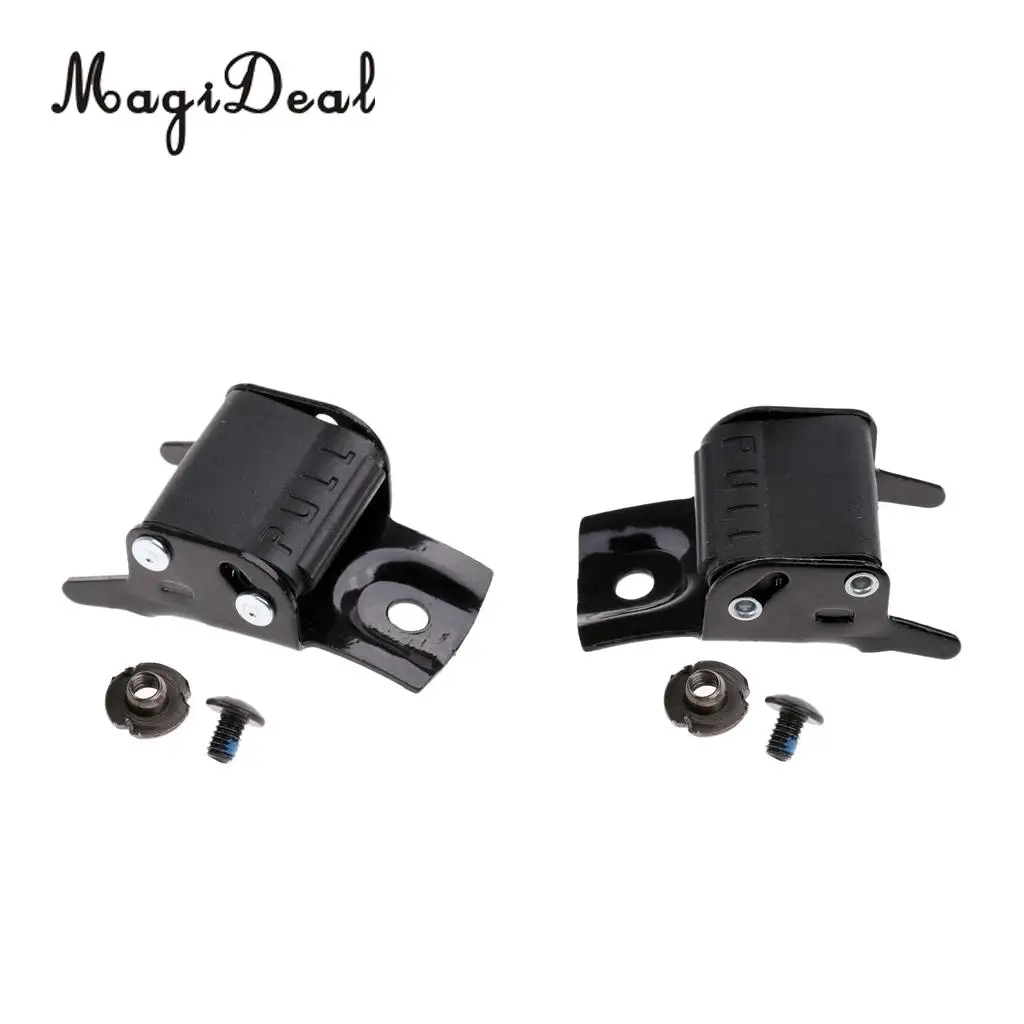 2 Pieces Replacement Inline Roller Skates Strap Buckles Skating Belt Clasp with Screw & Nut Outdoor Sports