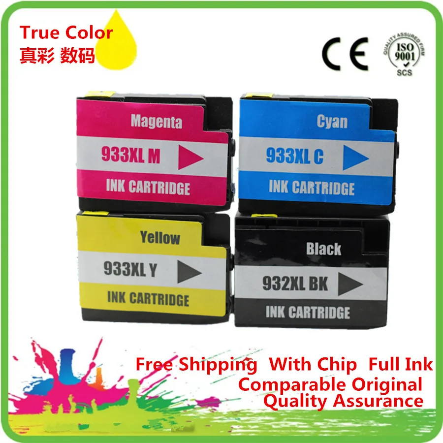 

Ink Cartridge Replacement For HP 932 933 932 XL 933 XL HP932xl HP933xl Officejet Pro 6100 6600 6700 7110 7610 7612 Printer