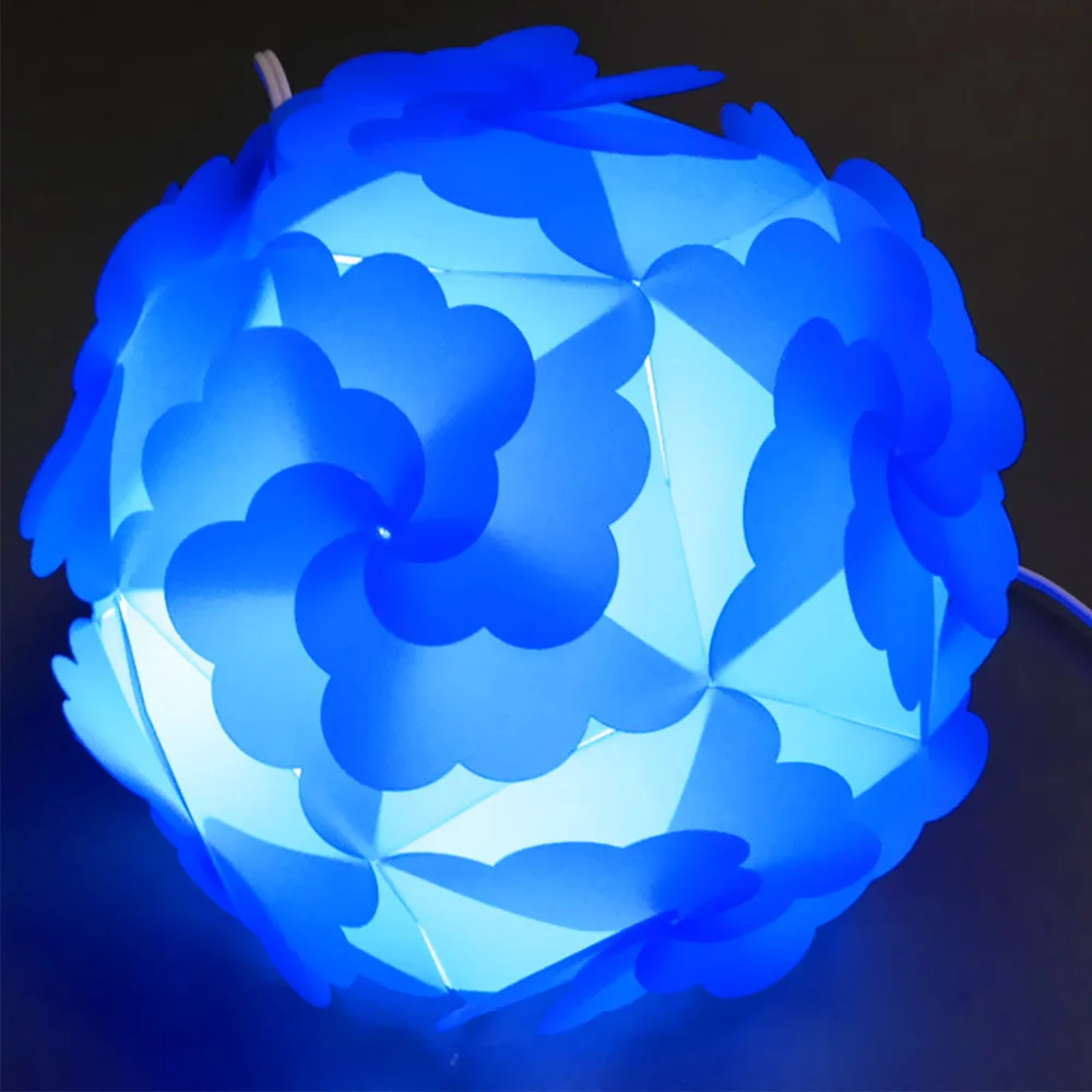 

12pcs DIY Creative Elements IQ Puzzle Jigsaw Led Light Lamp Shade Lampshade Design 33cm Bar Decor Home Decoration 4 COLORS