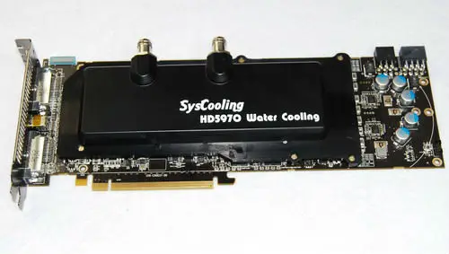 

Syscooling 5970 graphics card aluminum water block water cooling radiator