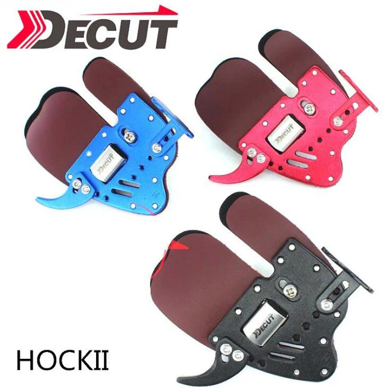 Decut HOCKII Archery Finger Guard Protection Right Hand Pad Glove Tab