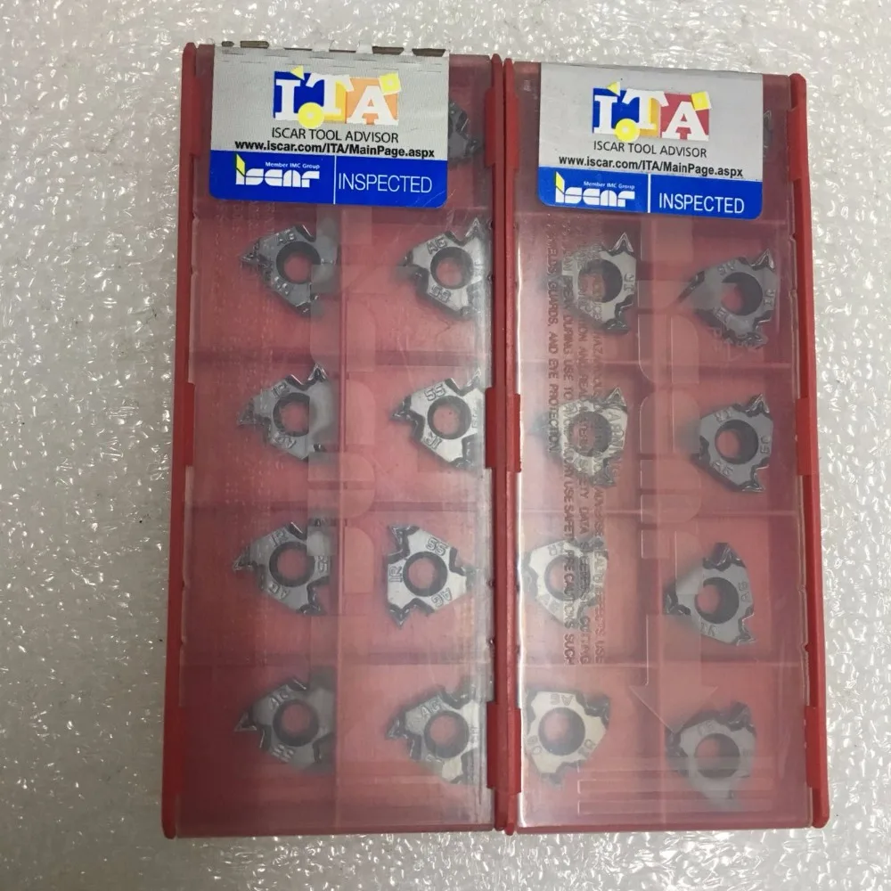 Iscar 16IRM AG60 IC908 ЧПУ 16ERM AG60 AG55 1 1,5 2 2,5 3 IC908 твердосплавные вставки для резьбы токарный станок с ЧПУ