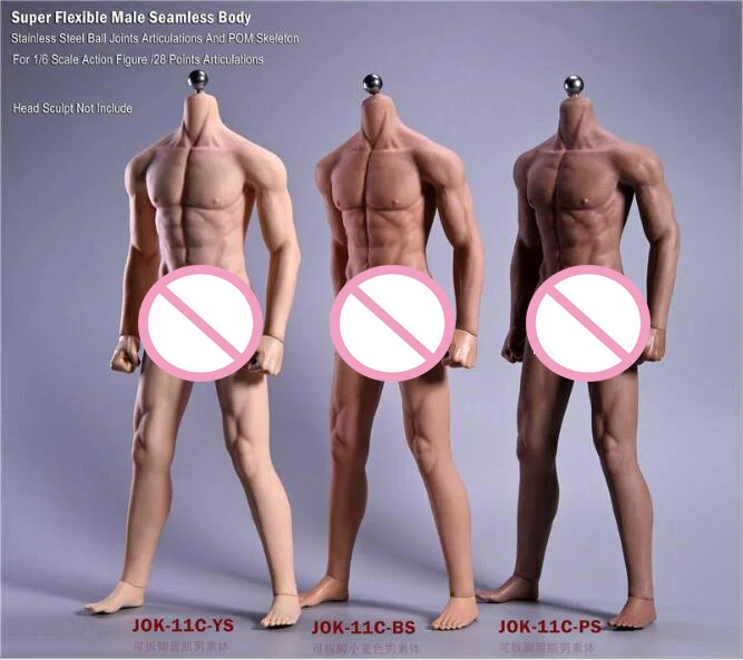 

JIAOUDOLL JOK-11C 1/6 Scale Muscle Male Super Flexible Seamless Body JIAOU DOLL
