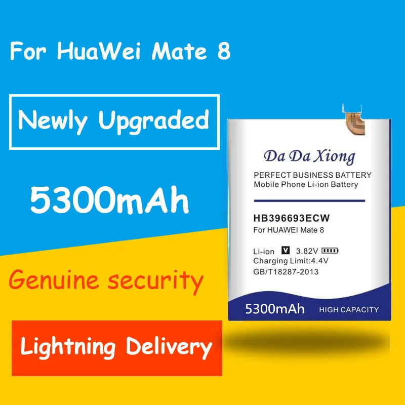 

High Quality 5300mAh HB396693ECW Battery for Huawei Mate 8 NXT-AL10 NXT-TL00 NXT-CL00 batteries NXT-DL00 mate8 NXT-L09 NXT-L29