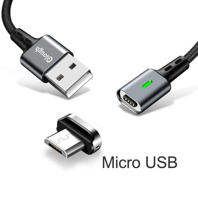 1 м 3 А USB Магнитный зарядный кабель для iPhone usb type c Micro USB 3 в 1 Магнитный зарядный кабель для iPhone X XR 8 7 6 - Цвет: Micro USB head cable