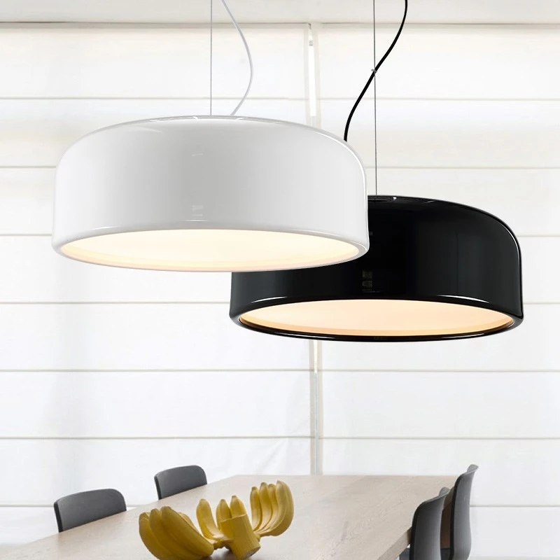  GZMJ Modern Metal LED Pendant Lights White/Black Nordic Brief LED Bedroom Hanging Lamp 90V-240V E27 - 32893908671