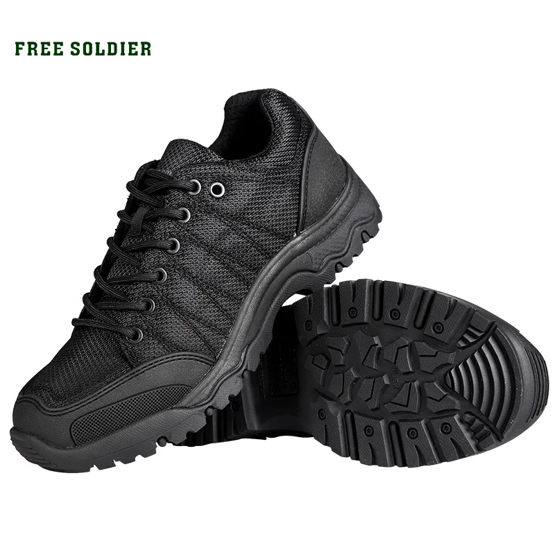  FREE SOLDIER Outdoor tactical hiking climbing  men shoes breathable lightweight mountain boots 