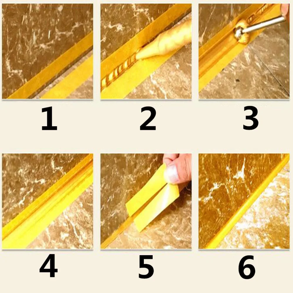 400ml 2 Part Gold Ceramic Tile Adhesive Sealant Porcelain AB Glue Construction Adhesive Curing Time 3-5 Hours + 1 Mixing Nozzles