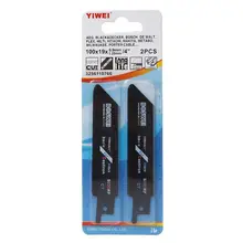 2 uds 100mm 4'carbide hoja de sierra recíproca para cortar hierro fundido de cerámica S530RF Color negro