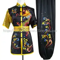 Chinese wushu uniform Kungfu clothes Martial arts suit taolu outfit embroidered for men women boy girl children kids adults
