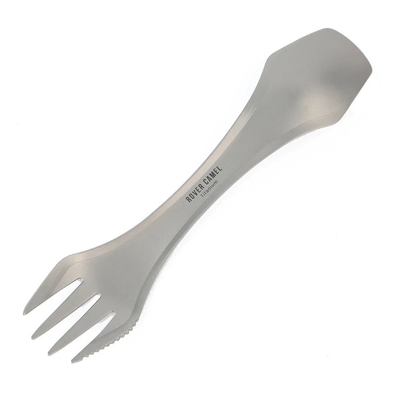 

Tiartisan Light Weight 3 in 1 Titanium Spork Cultery Titanium Spoon Fork Knife set for Home Kitchen Use