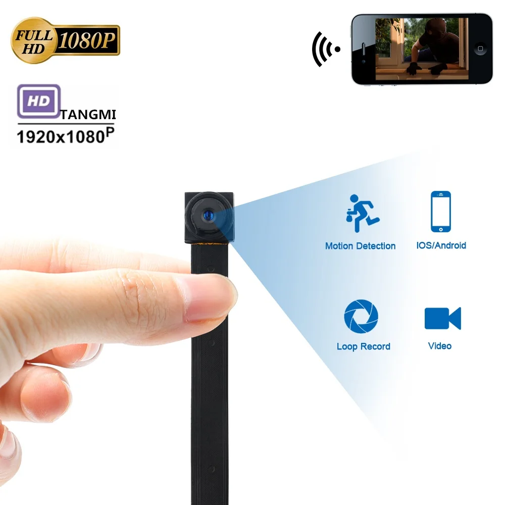

DIY Mini Wifi Camera HD 1080P Masquer Camcorder P2P Motion Detection Security Video 2.4G RF Remote Control Spion Cam ios/Android