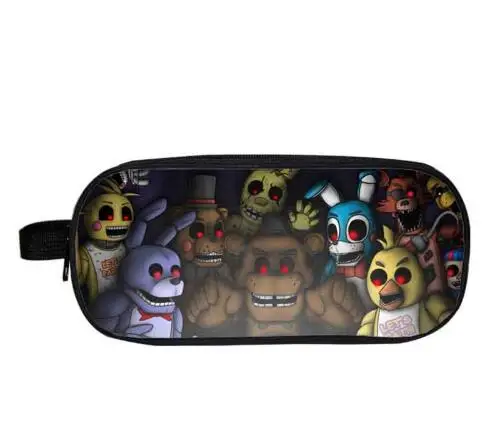 Five Nights at Freddy косметические Чехлы Fnaf канцелярский Органайзер сумка для хранения