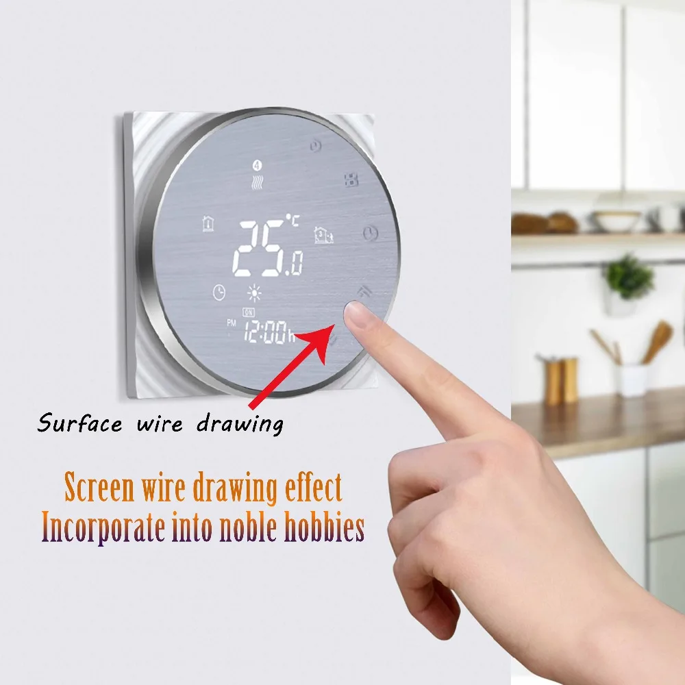 HESSWAY TUYA приложение Wi-Fi термостат охлаждение, отопление для умного google дома провода рисования