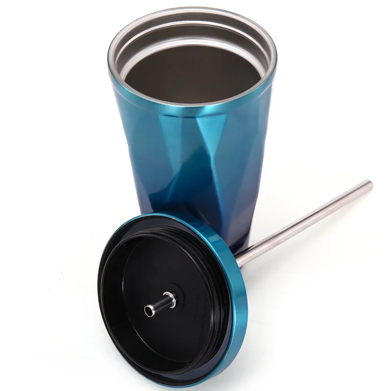 0.5 L water bottle Mugs Irregular Double Wall Stainless Steel Cups Big Travel Beach Rainbow Ice Wine Cup with Lid Straws Bottles 0.5 L water bottle Mugs Irregular Double Wall Stainless Steel Cups Big Travel Beach Rainbow Ice Wine Cup with Lid Straws Bottles