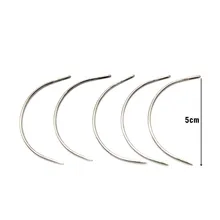 25 шт. 5 см ткачество Вышивка крестом иглы/C Тип иглы/изогнутая игла для блокирования вязание, моделирование и ремесла Холдинг парик